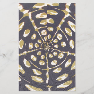 Papeterie Olive Green Polka Point Radial Motif Art Imprimer