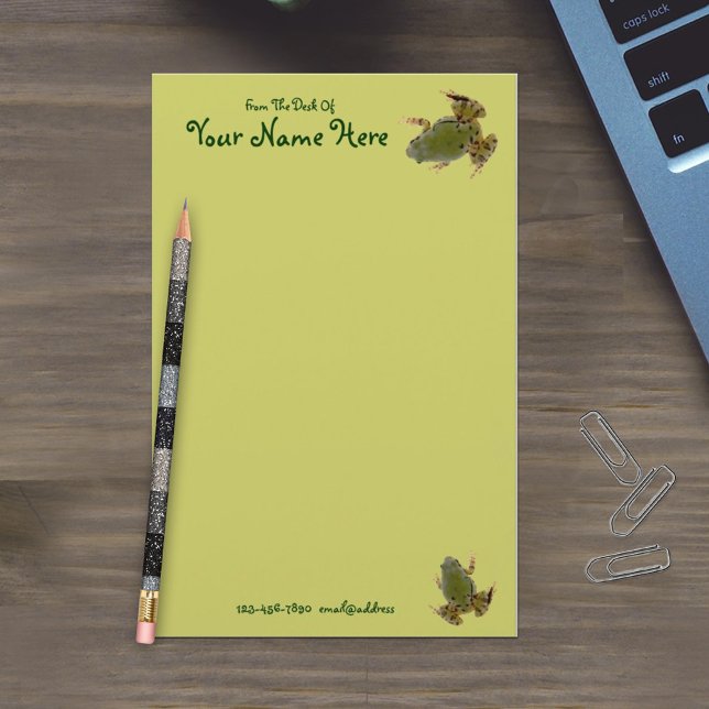 Papeterie Opposing Climbing Green Frogs Close-Up Photograph (Créateur téléchargé)