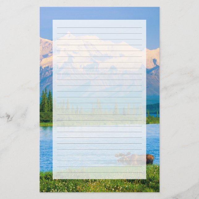 Papeterie Orignal dans le lac Wonder (Devant)