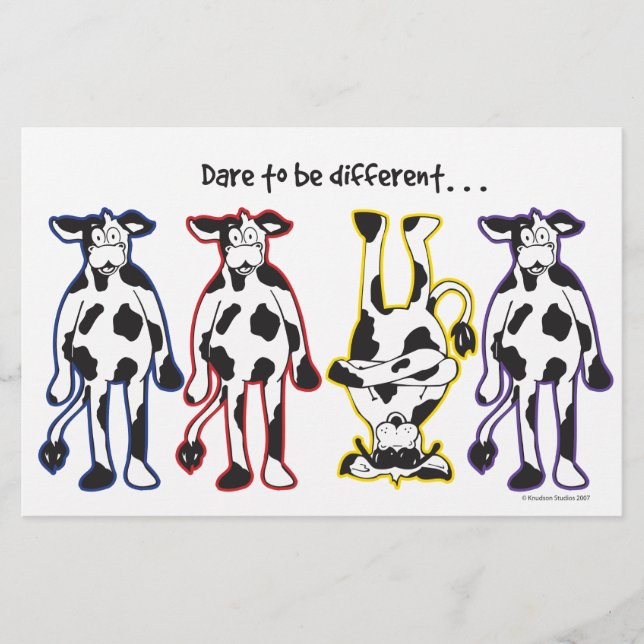 Papeterie Oser être des vaches différentes (Devant)