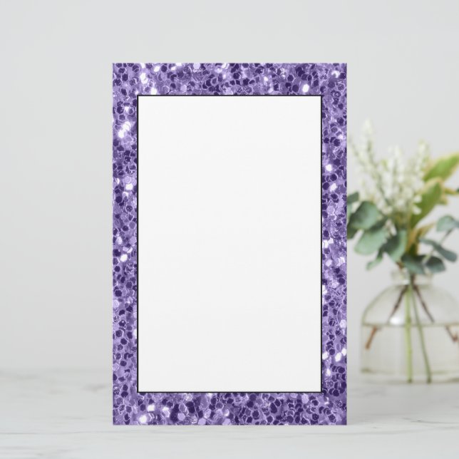 Papeterie Paillettes violet ultra violet (Debout devant)