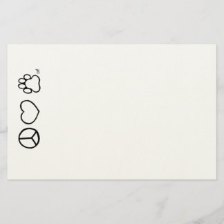 Papeterie Paix, amour, et chiens