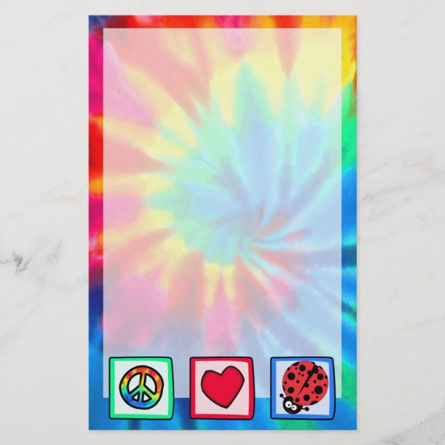 Papeterie Paix, Amour, Ladybugs (Devant)