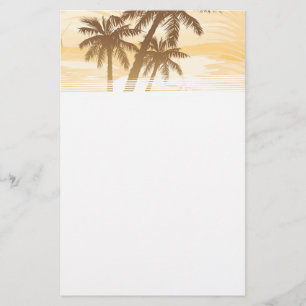 Papeterie Palmes d'été tropicales