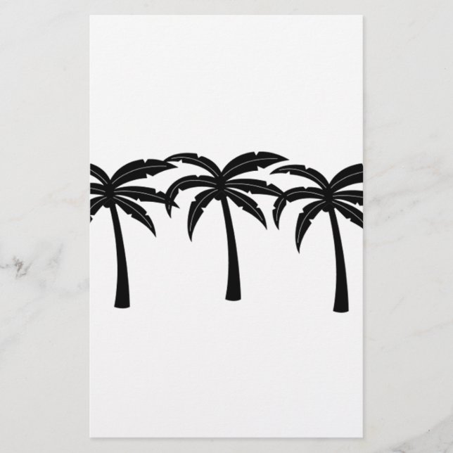 Papeterie Palmiers tropicaux (Devant)