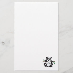 Papeterie panda mignon suspendu à une branche