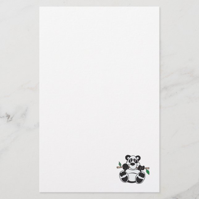 Papeterie panda mignon suspendu à une branche (Devant)