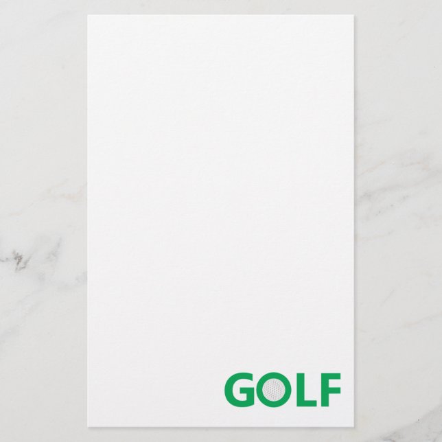 Papeterie Panneau de golf (Devant)