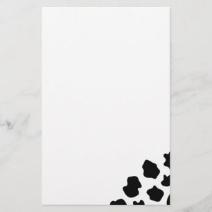 Papeterie Papier à lettres à motif de taches de vache   Impr