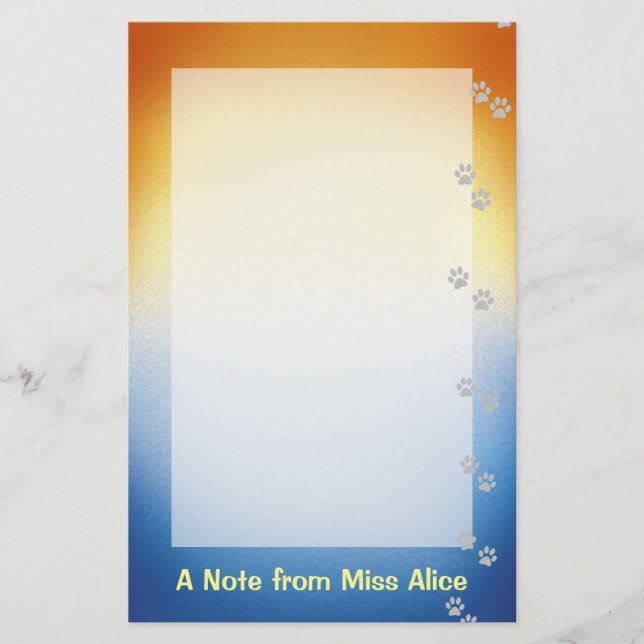 Papeterie Papier à lettres Amoureux des chiens (Devant)