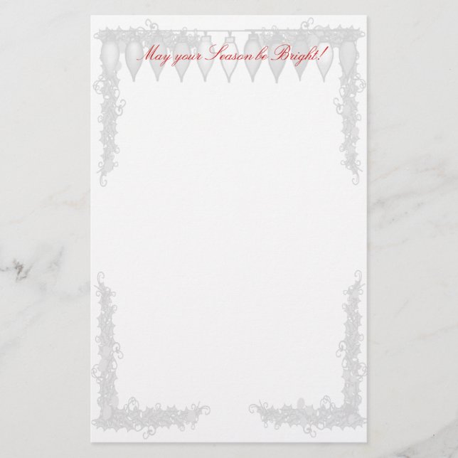 Papeterie Papier à lettres - ampoules (Devant)