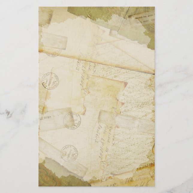 Papeterie Papier à lettres anciennes en couches (Devant)