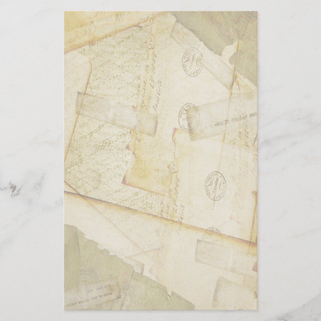 Papeterie Papier à lettres anciennes vintage (Devant)