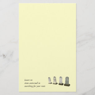 Papeterie Papier à lettres - Aucune pierre non retournée