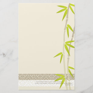 Papeterie Papier à lettres Bamboo Design