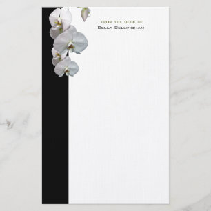 Papeterie Papier à lettres blanc pour orchidées