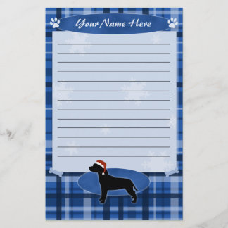 Papeterie Papier à lettres Blue Christmas Pit Bull