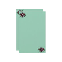 Papier à Lettres Botanique Bouquet de Violettes