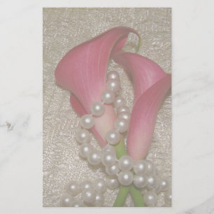 Papeterie Papier à lettres Calla Lilies & Pearls