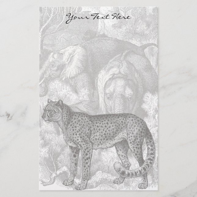Papeterie Papier à lettres Cheetah (Devant)
