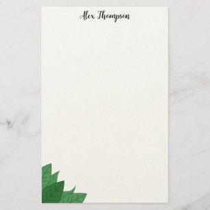 Papeterie Papier à lettres de coin botanique minimal