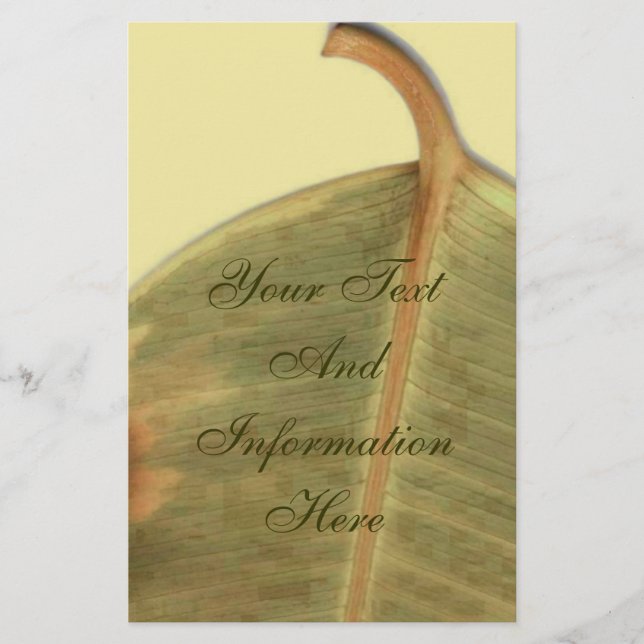 Papeterie Papier à lettres de congé vert (Devant)