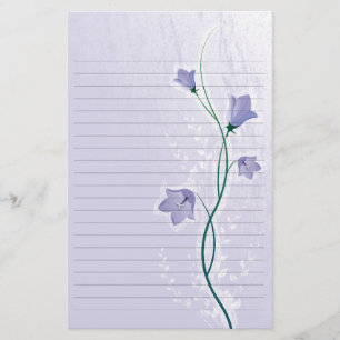 Papeterie papier à lettres de mariage floral lavande élégant