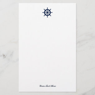 Papeterie Papier à lettres de thème nautique avec logo de ro