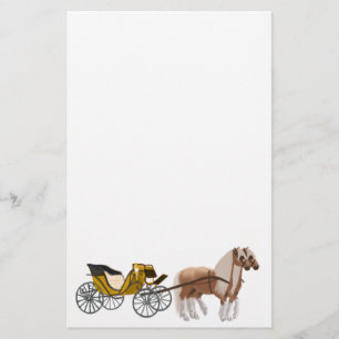Papeterie Papier à lettres de transport tiré à cheval