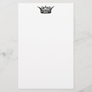 Papeterie Papier à lettres d'illustration de la Couronne vin
