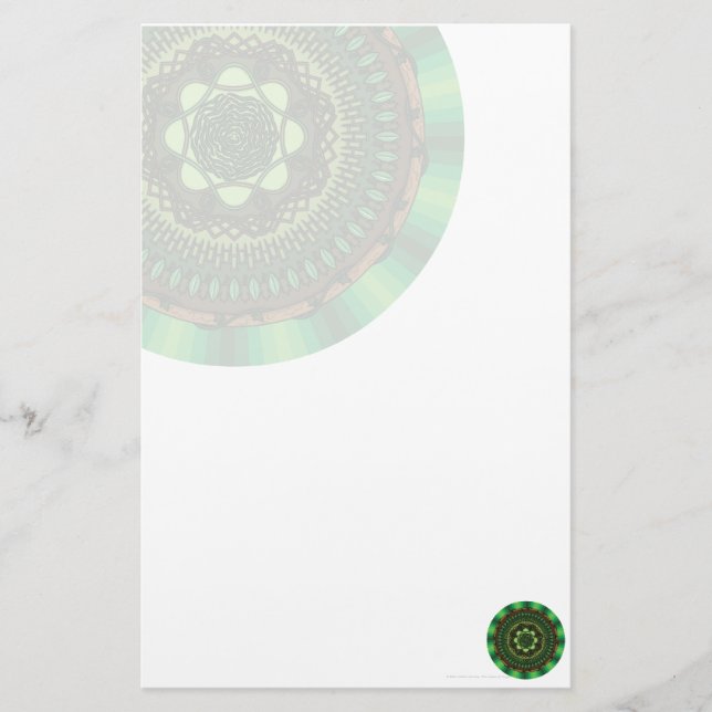 Papeterie Papier à lettres Earth Mandala (Devant)