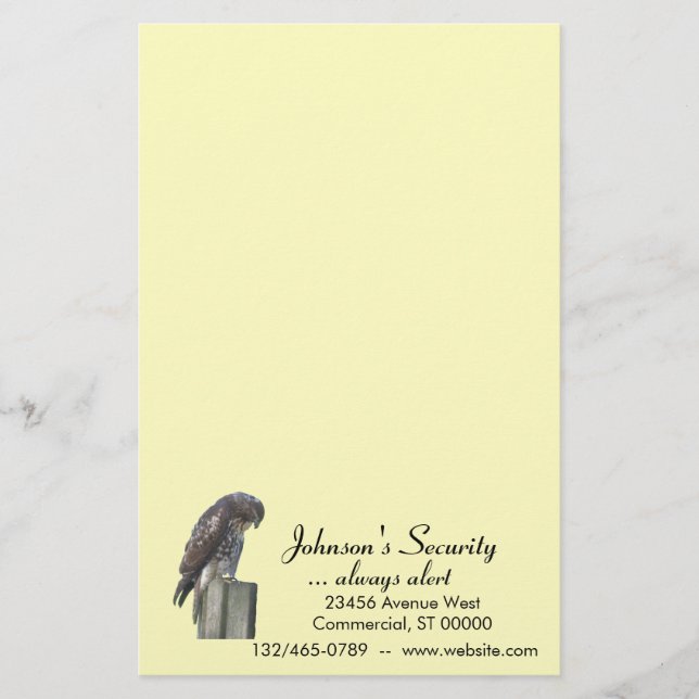 Papeterie Papier à lettres - Faucon (Devant)