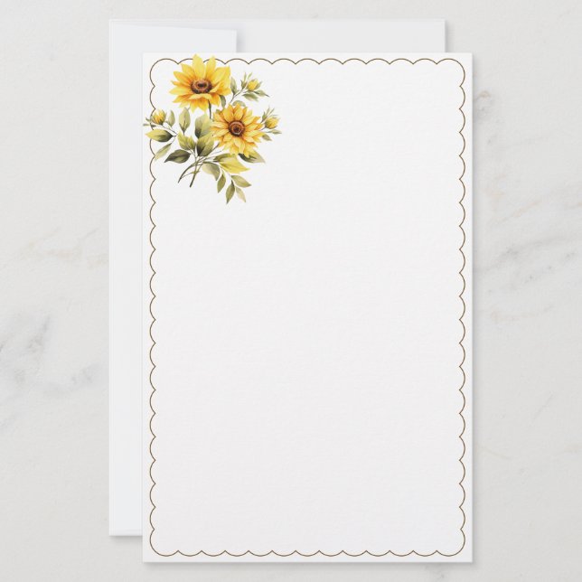 Papeterie Papier à lettres floral (Devant)