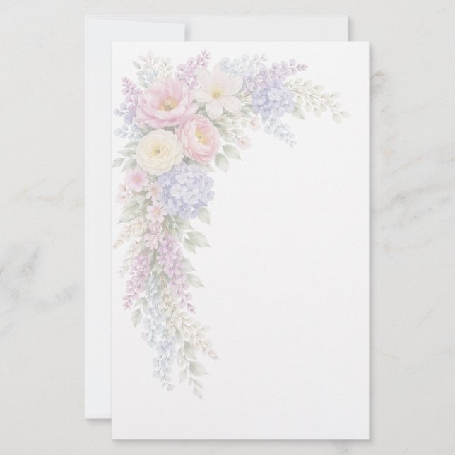 Papeterie Papier à lettres floral (Devant)