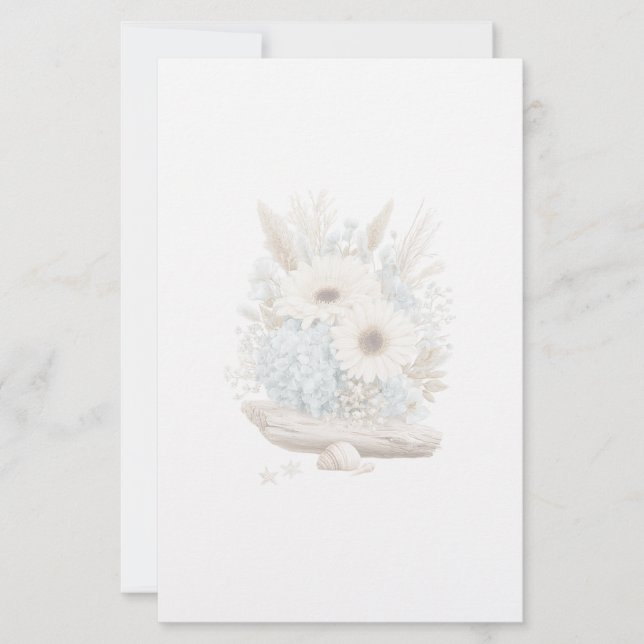 Papeterie Papier à lettres floral Boho (Devant)