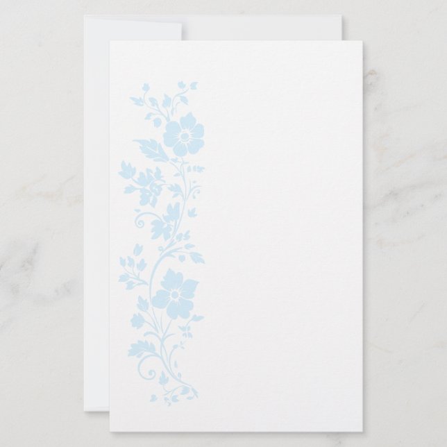 Papeterie Papier à lettres floral en feuilles (Devant)