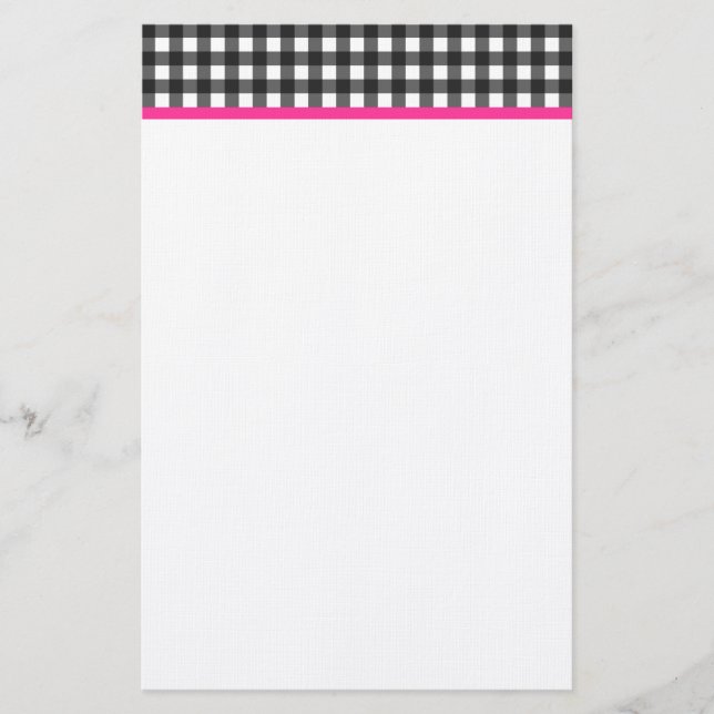 Papeterie Papier à lettres Gingham (Devant)