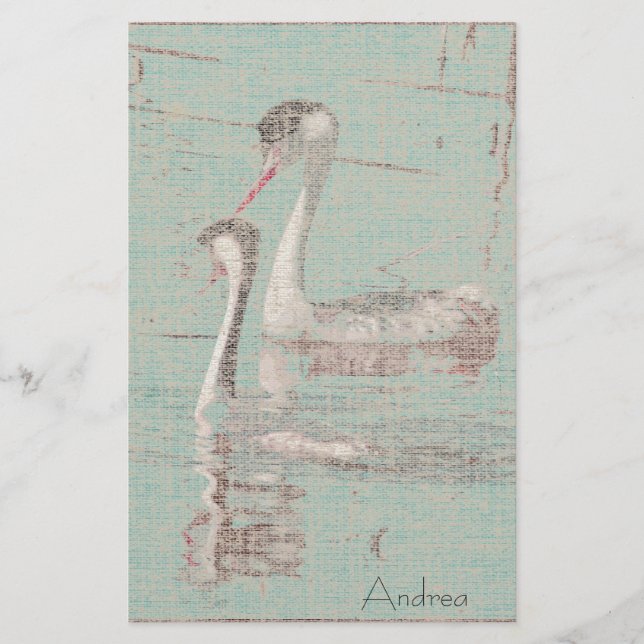 Papeterie Papier à lettres Grebes Linen (Devant)