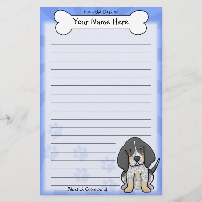 Papeterie Papier à lettres Kawaii Bluetick (Devant)