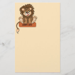 Papeterie Papier à lettres Lion mignon