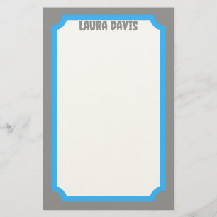Papeterie Papier à lettres moderne bleu