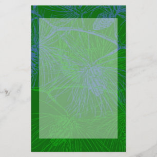 Papeterie Papier à lettres Motif Green Holiday Pine