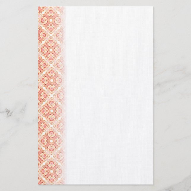 Papeterie Papier à lettres Motif rose (Devant)