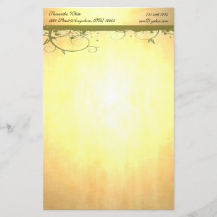 Papeterie Papier à lettres or avec perruques vertes