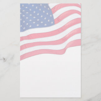 Papeterie Papier à lettres patriotique du drapeau américain
