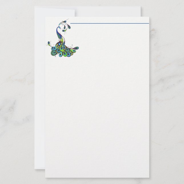 Papeterie Papier à lettres - Peacock (Devant)