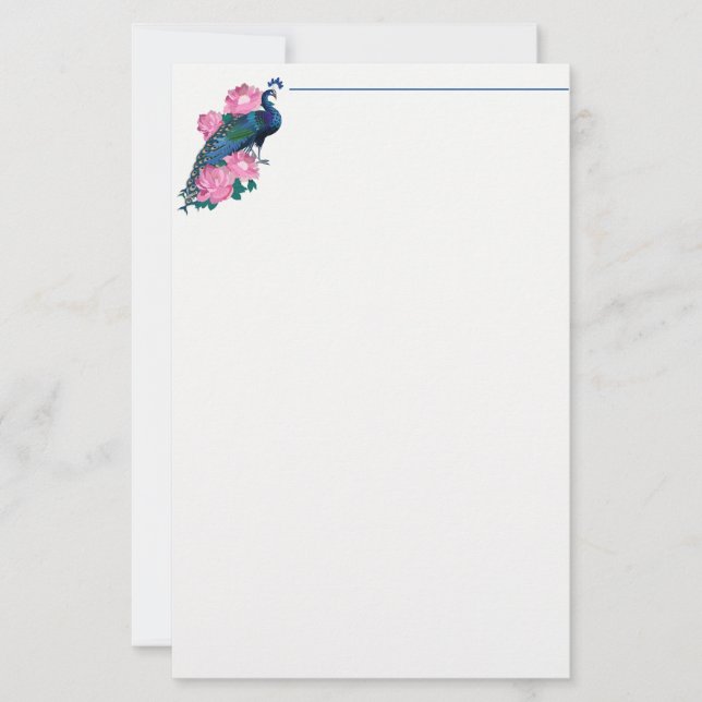 Papeterie Papier à lettres - Peacock (Devant)
