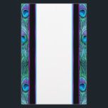 Papeterie Papier à lettres Peacock Feather<br><div class="desc">Elégante papeterie avec une version moderne Peacock pluather en bleu et violet aqua dramatique. Le design est riche en détails et en couleurs. Correspondance de produits dans mon magasin.</div>