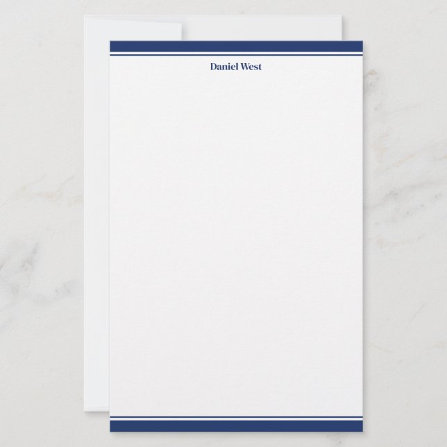 Papeterie Papier à lettres personnalisé (Devant)