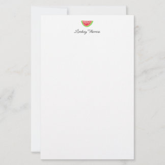 Papeterie Papier à lettres personnalisé avec pastèque mignon